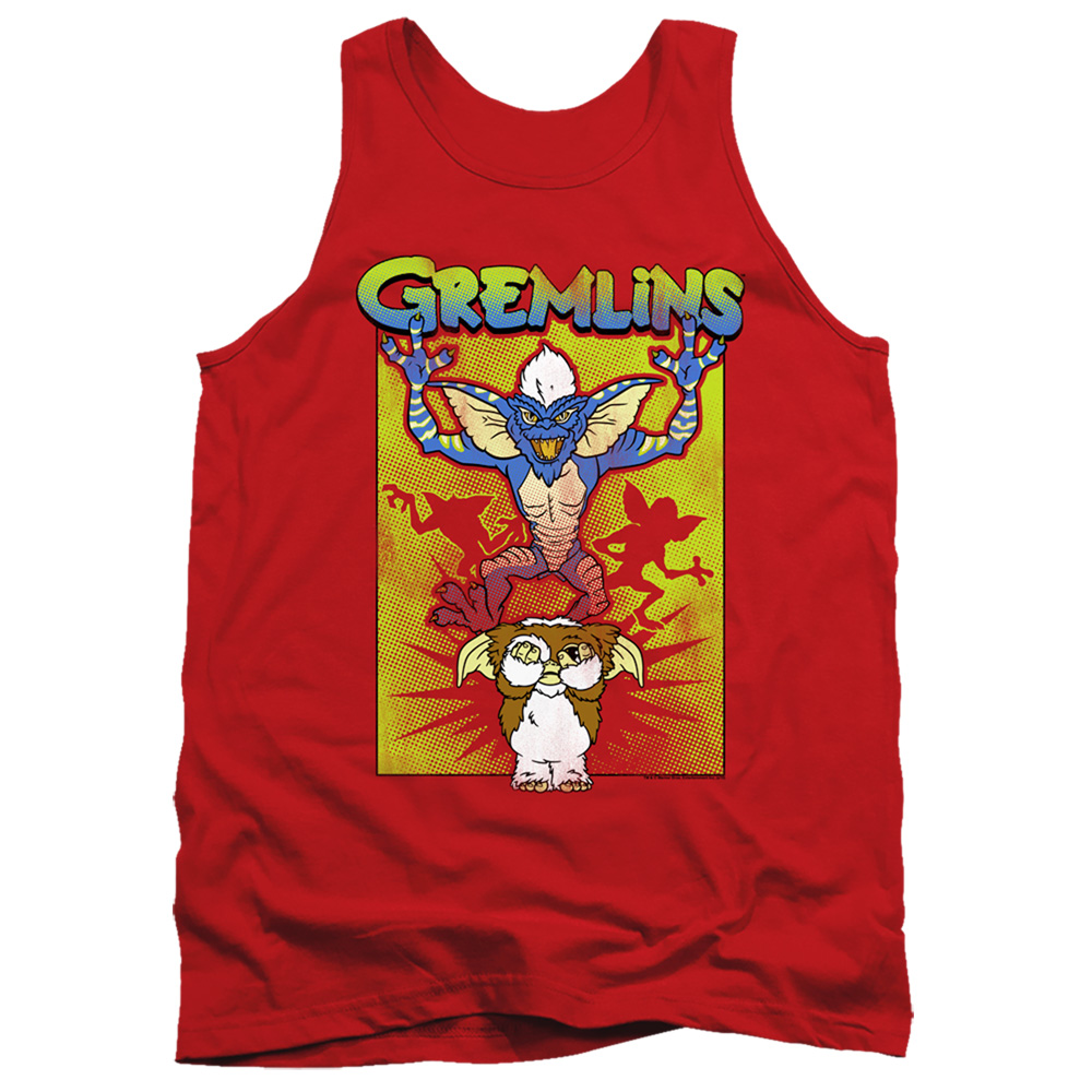 WBM864-TK-4 Gremlins Be Afraid Adult Tank Top, Red - Extra Large