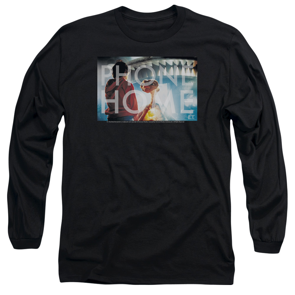 UNI978-AL-2 ET Knockout Adult Long Sleeve T-Shirt, Black - Medium
