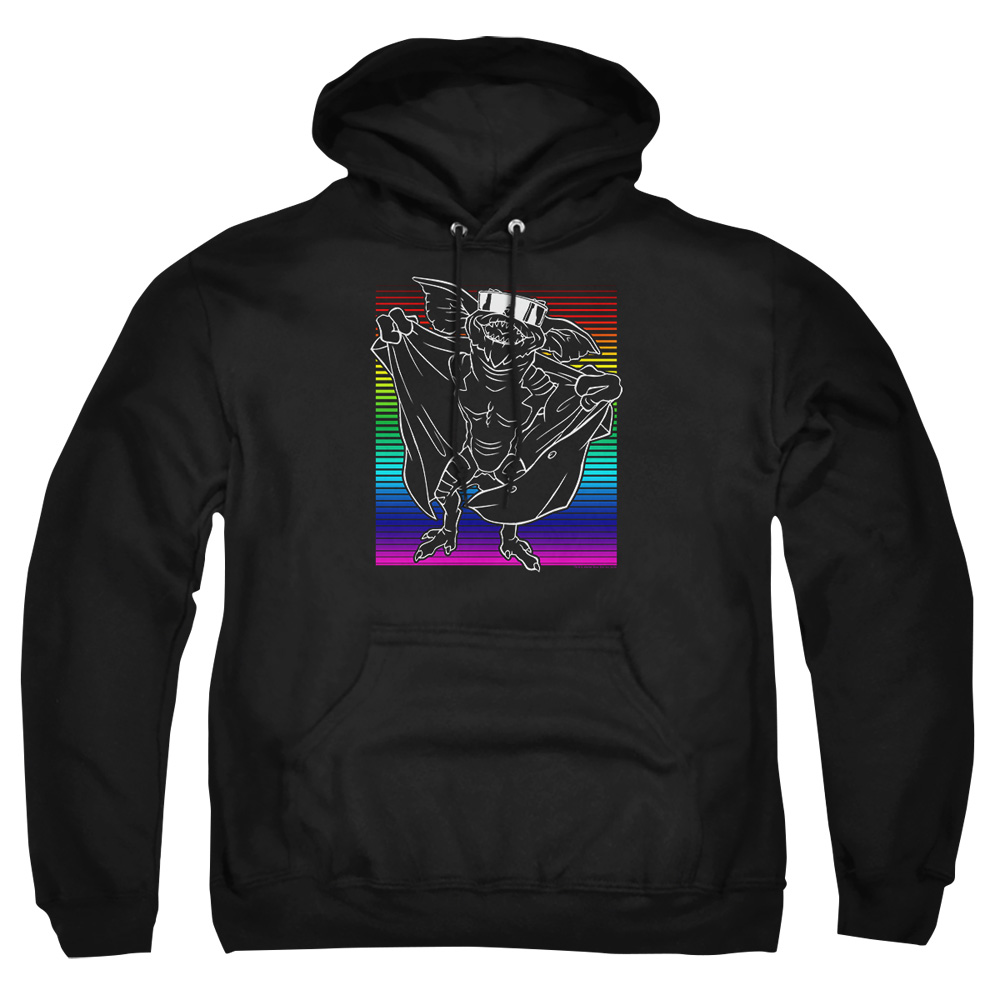 WBM951-AFTH-2 Gremlins Cool Gradient Adult Pullover Hoodie, Black - Medium