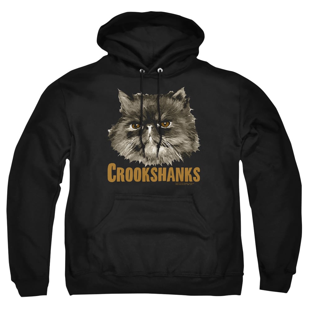HP8068-AFTH-2 Harry Potter Crookshanks Adult Pullover Hoodie, Black - Medium