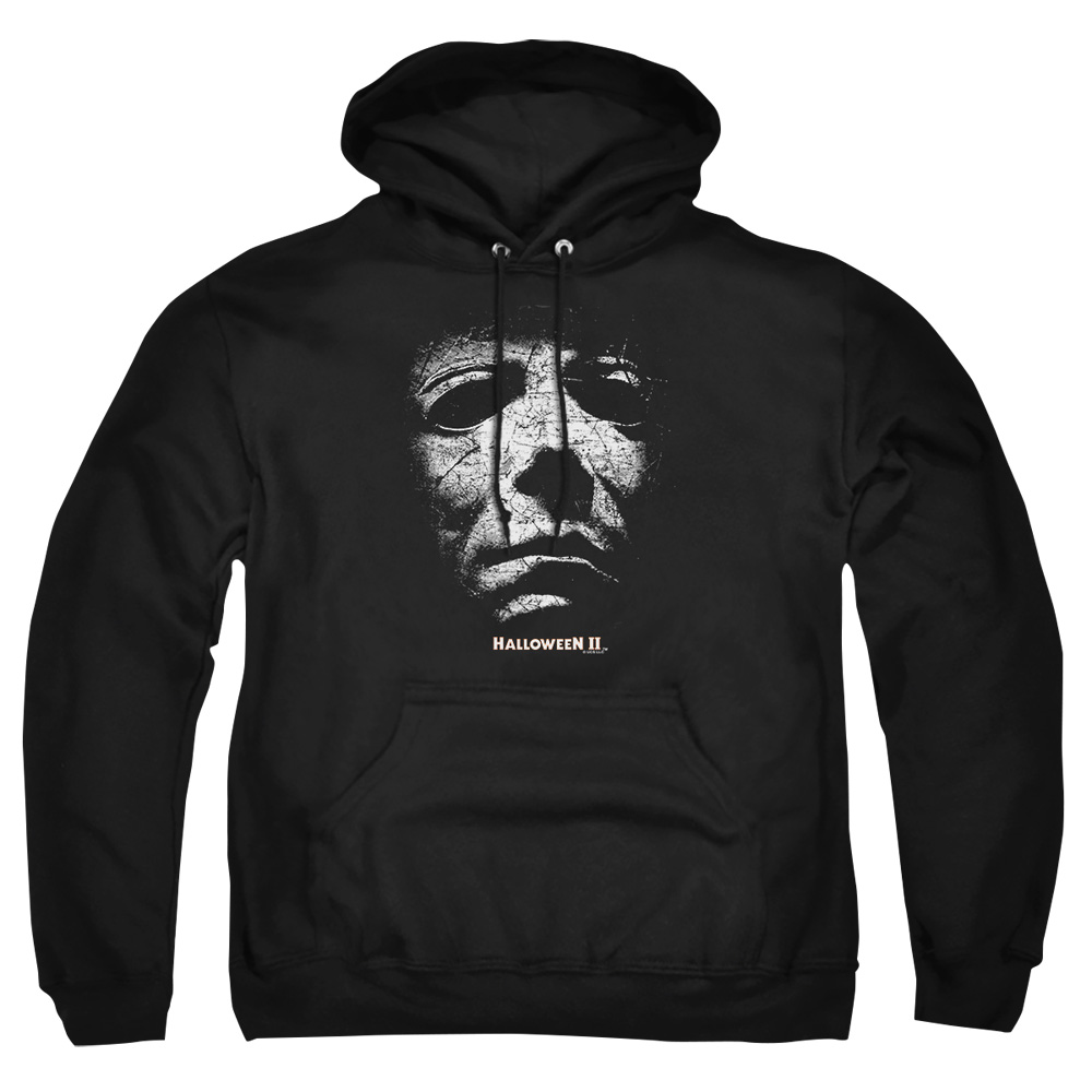 UNI381-AFTH-4 Halloween II Mask Adult Pullover Hoodie, Black - Extra Large