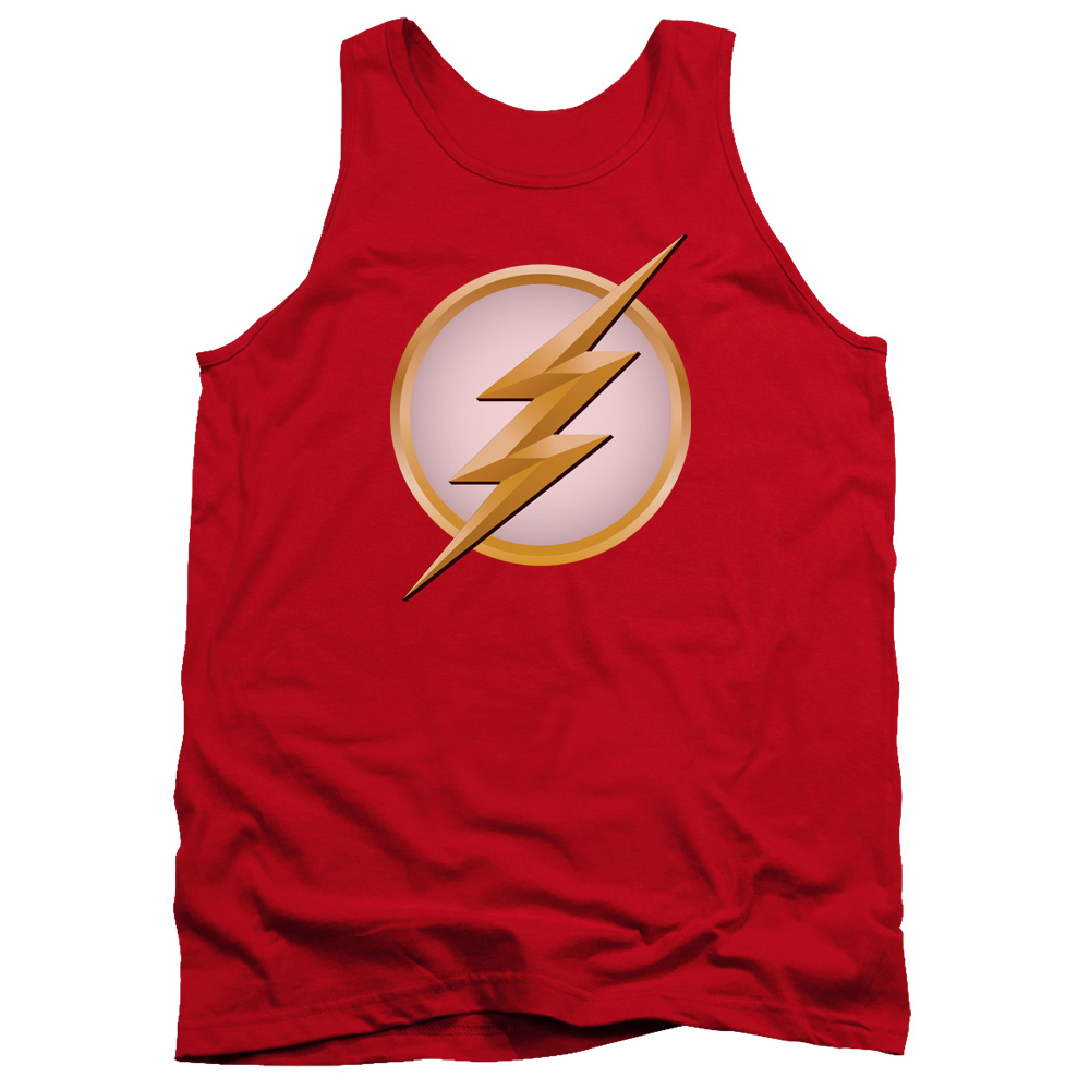 FLSH110-TK-2 Flash Logo Adult Tank Top, Red - Medium