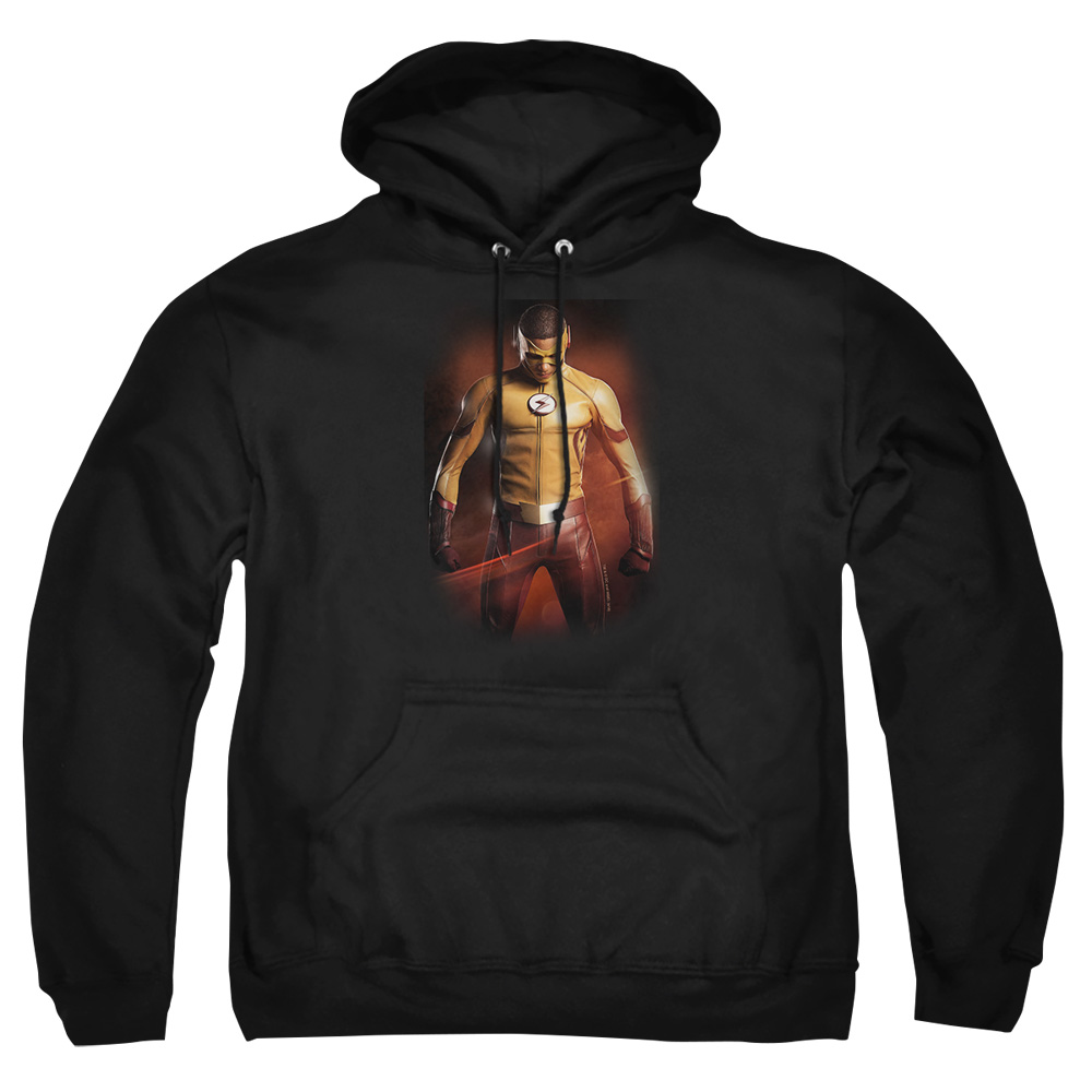 FLSH122-AFTH-8 Flash Kid Flash Adult Pullover Hoodie, Black - 5X