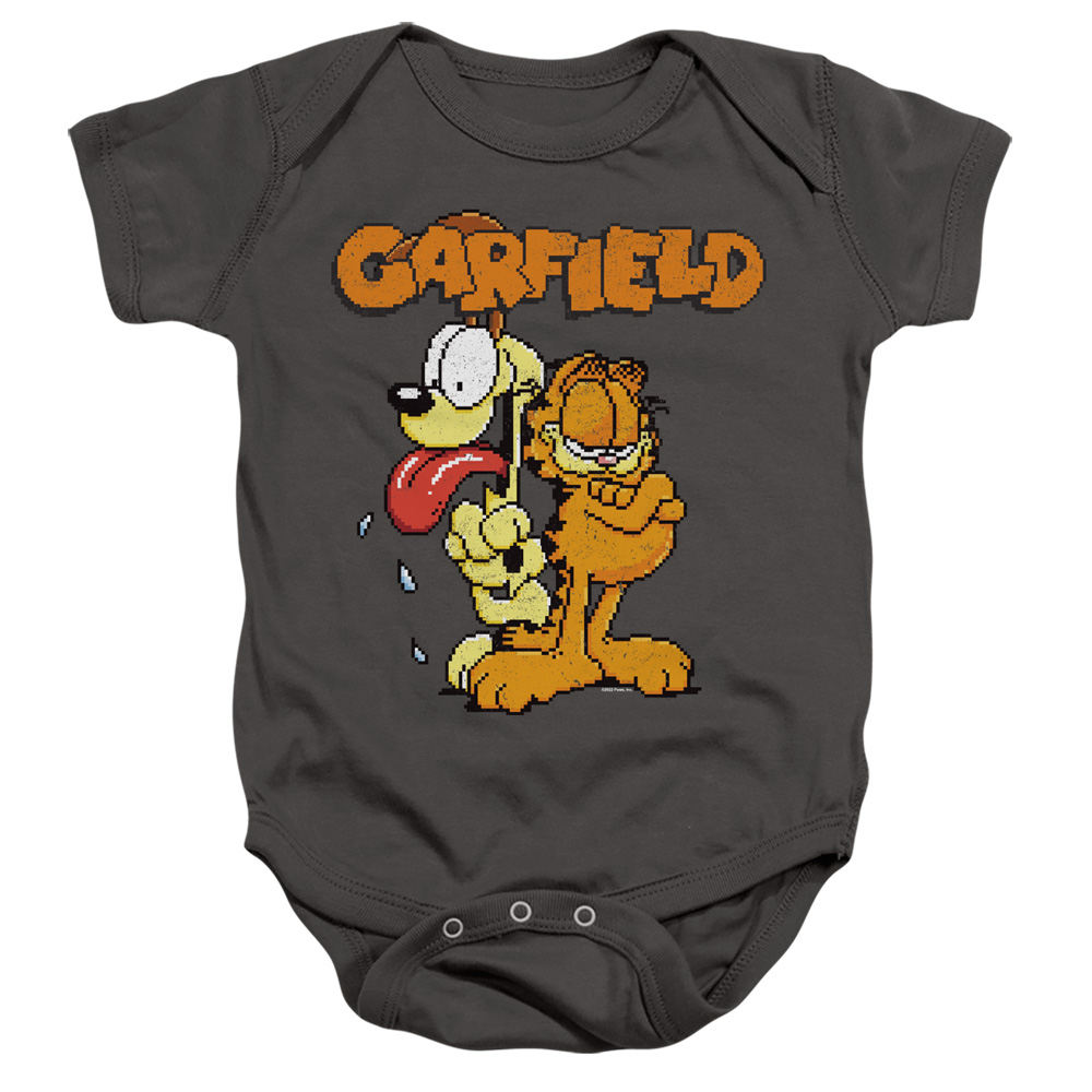GAR725-SS-2 Garfield The Game Infant Snapsuit, Charcoal - Medium - 12 Month