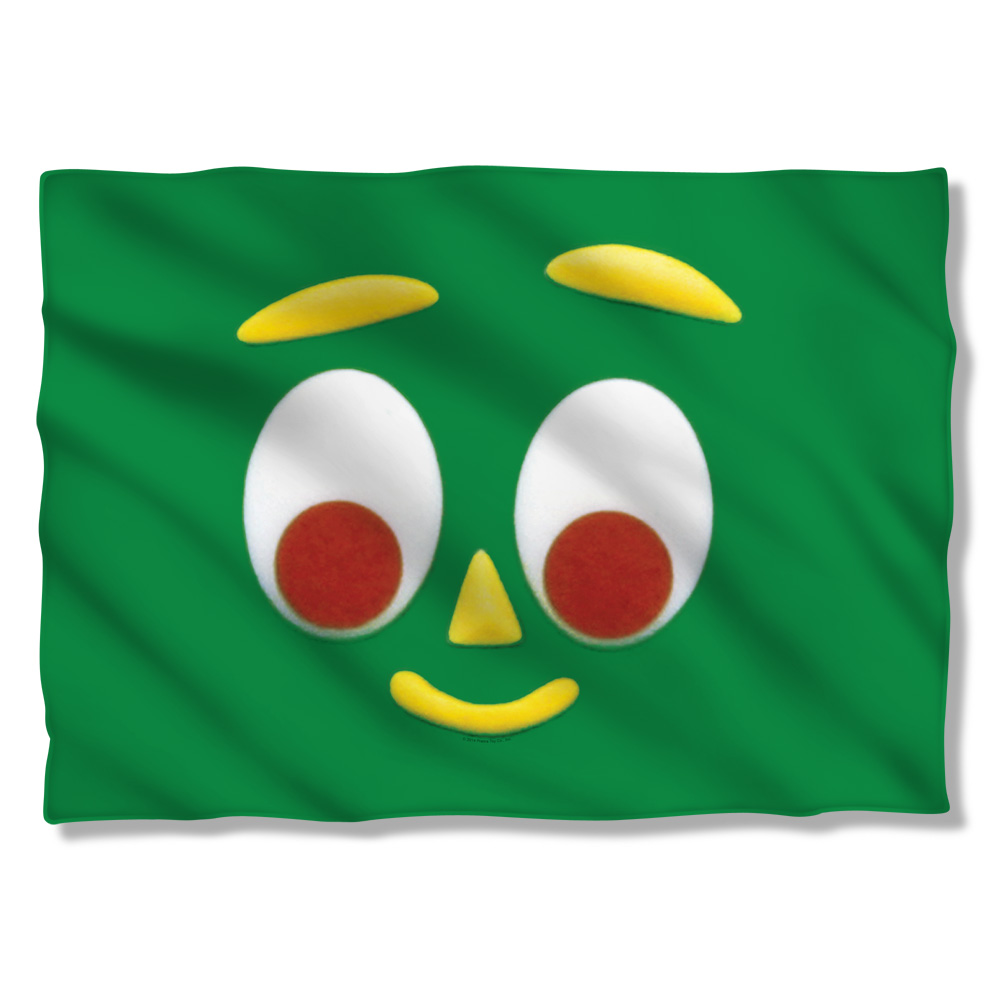 GMB136-PLO1-0 Gumby Big Face Pillow Case, White - 20 x 28 in.