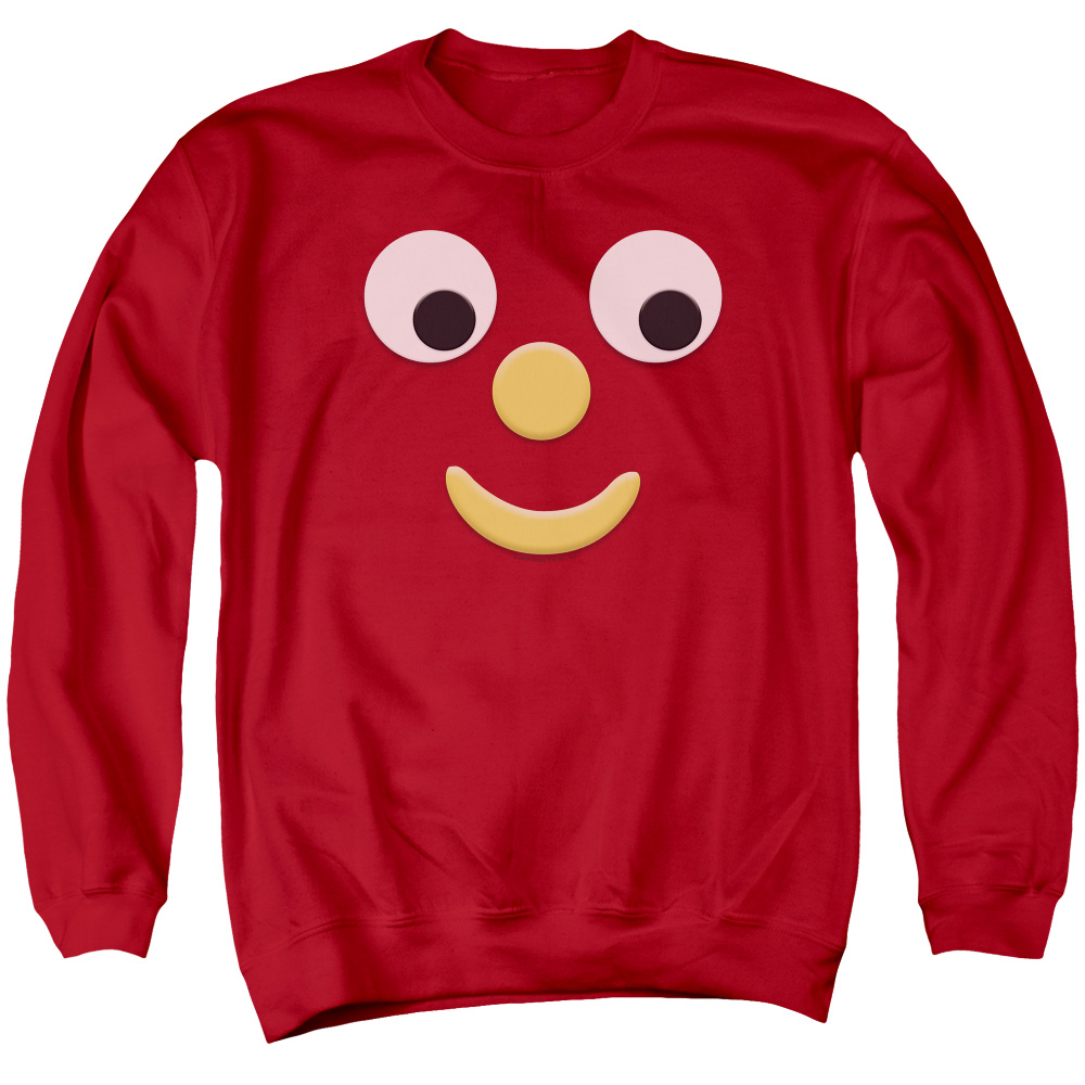 GMB142-AS-2 Gumby Blockhead J Adult Crewneck Sweatshirt, Red - Medium