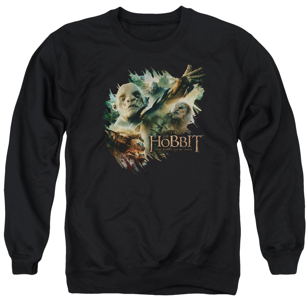 HOB2015-AS-2 Hobbit Baddies Adult Crewneck Sweatshirt, Black - Medium