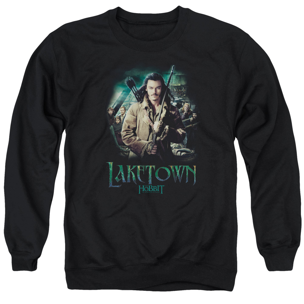HOB2029-AS-5 Hobbit Protector Adult Crewneck Sweatshirt, Black - 2X