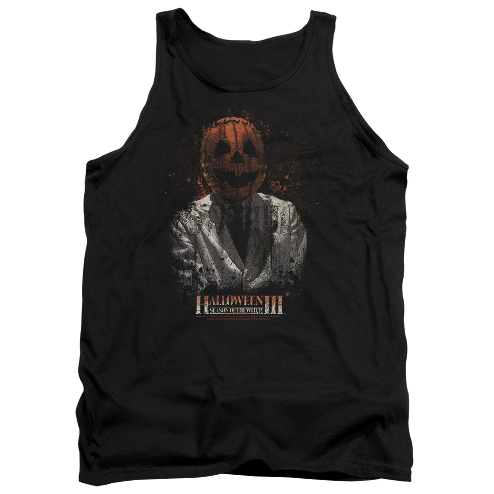 UNI504-TK-2 Halloween III H3 Scientist Adult Tank Top, Black - Medium