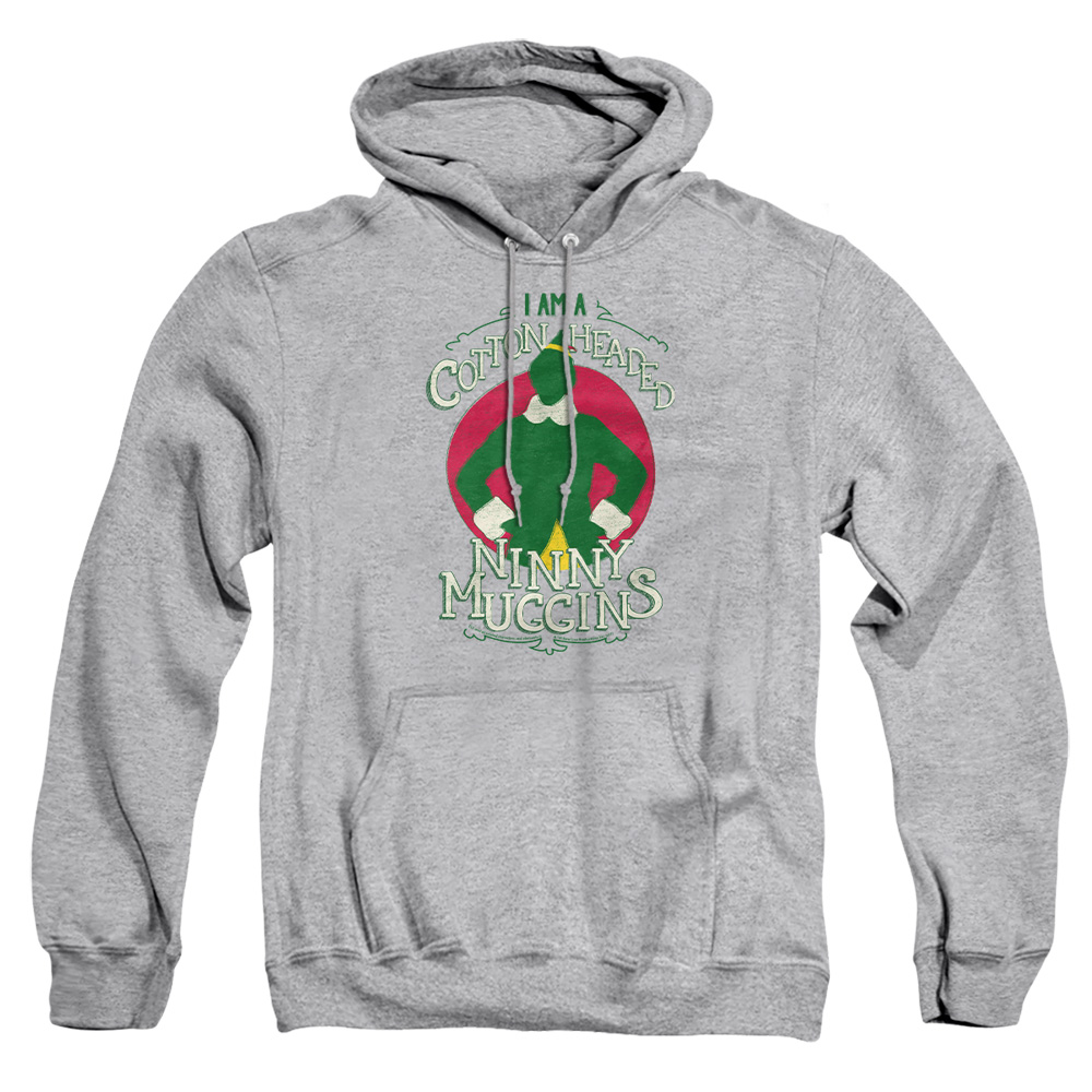 WBM643-AFTH-5 ELF Cotton Headed Adult Pullover Hoodie, Athletic Heather - 2X