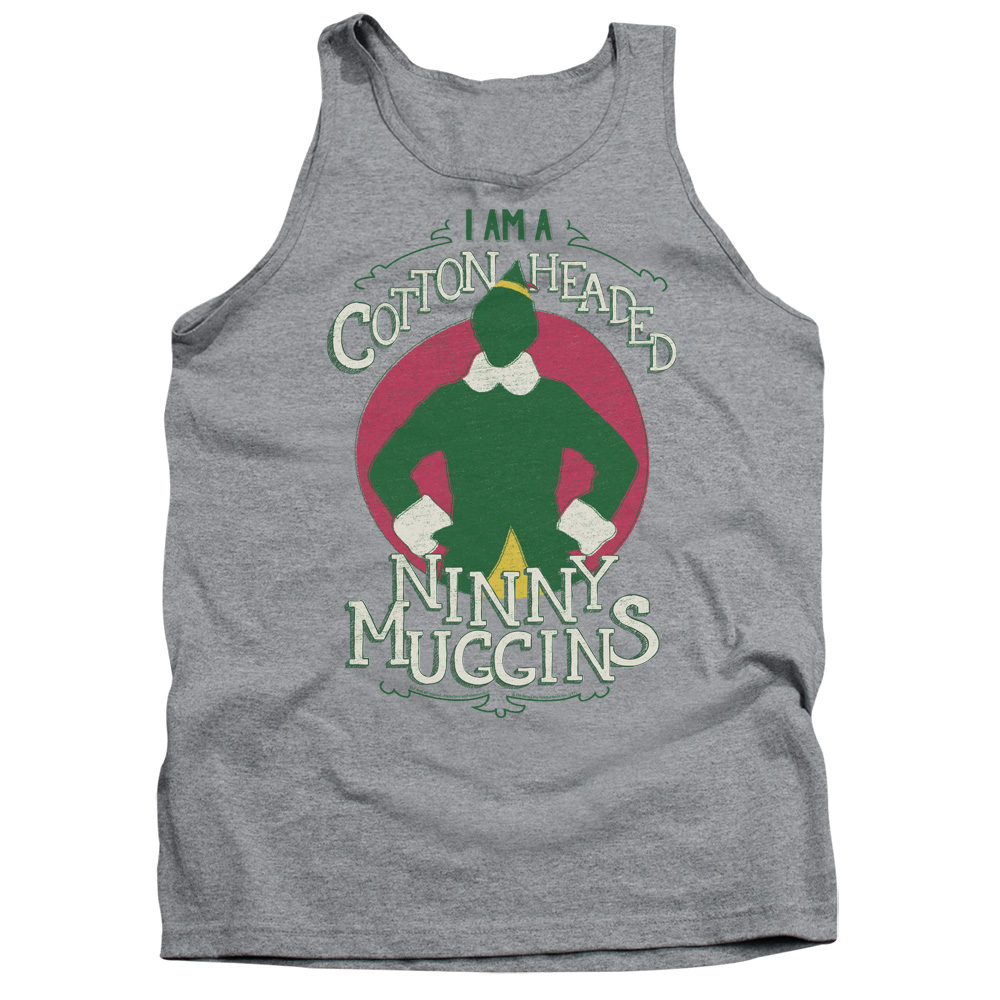 WBM643-TK-2 ELF Cotton Headed Adult Tank Top, Athletic Heather - Medium
