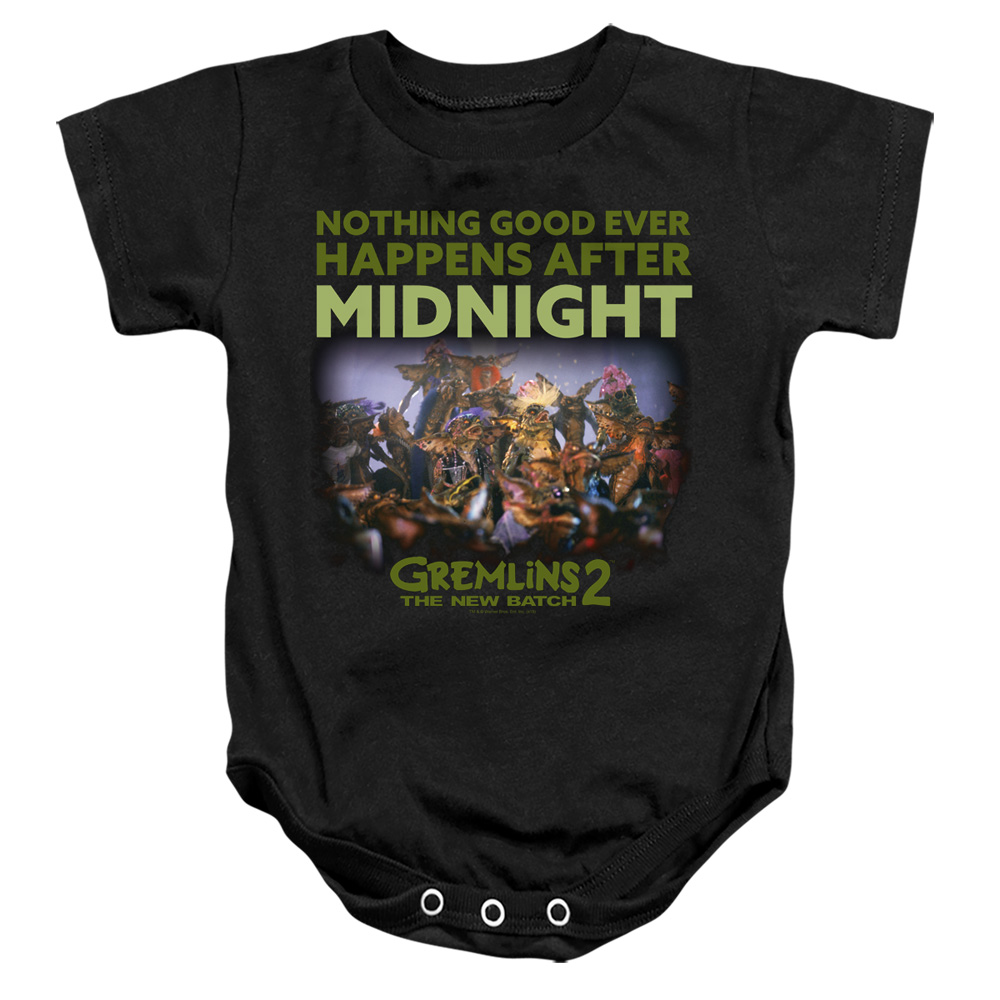 WBM944-SS-4 Gremlins 2 After Midnight Infant Snapsuit, Black - Extra Large - 24 Month