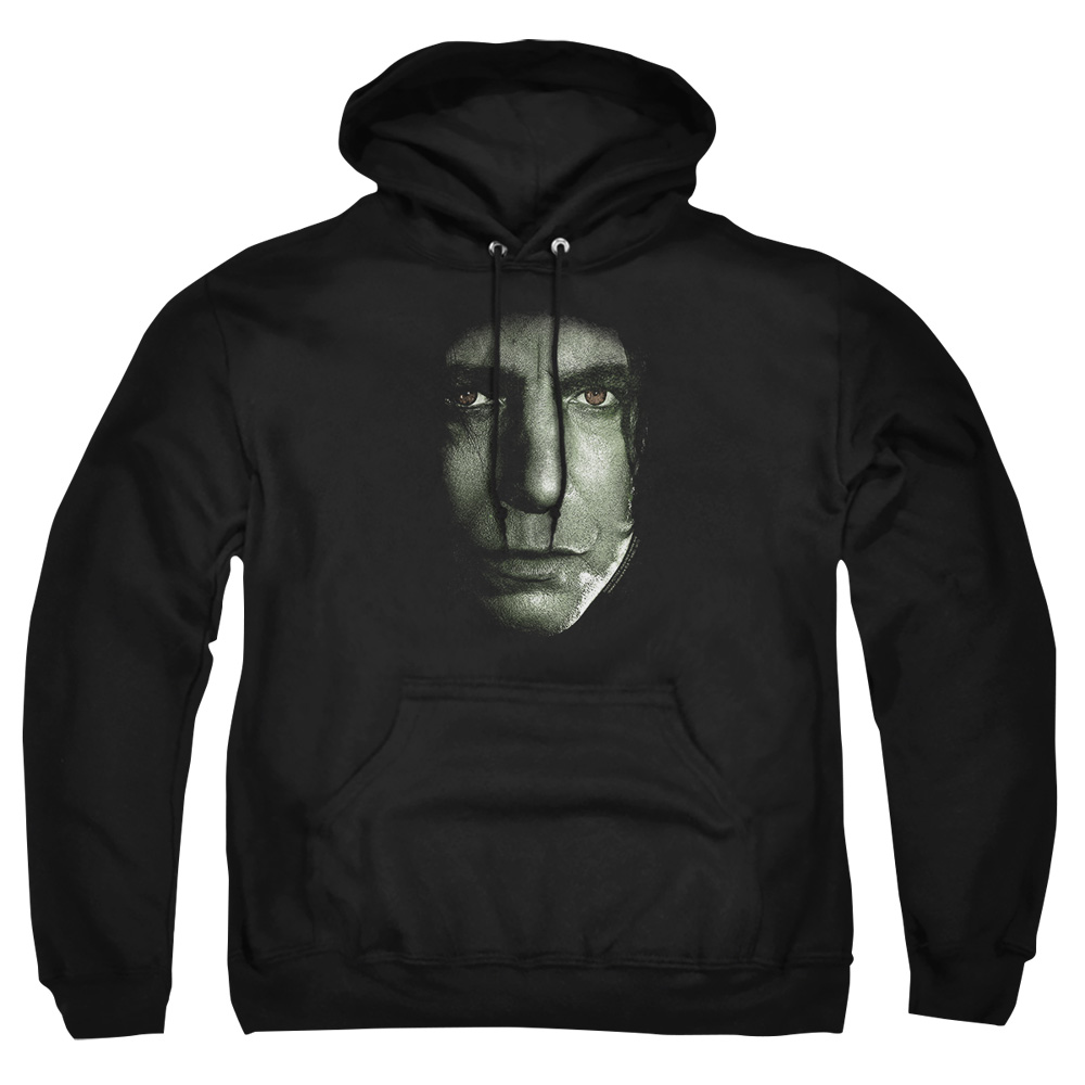 HP8004-AFTH-7 Harry Potter Snape Head Adult Pullover Hoodie, Black - 4X