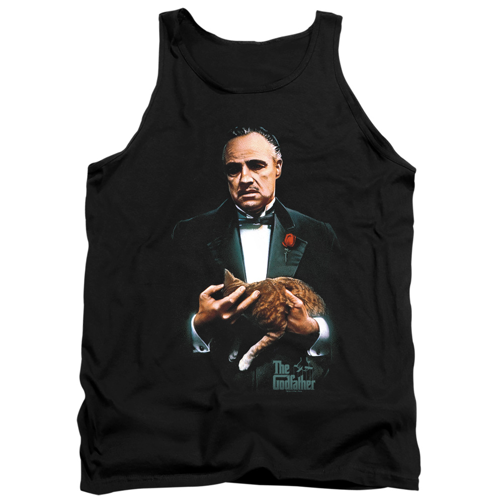 PAR803-TK-2 Godfather Painted Poster Adult Tank Top, Black - Medium
