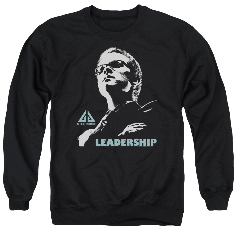 NBC398-AS-2 Eureka Leadership Poster Adult Crewneck Sweatshirt, Black - Medium