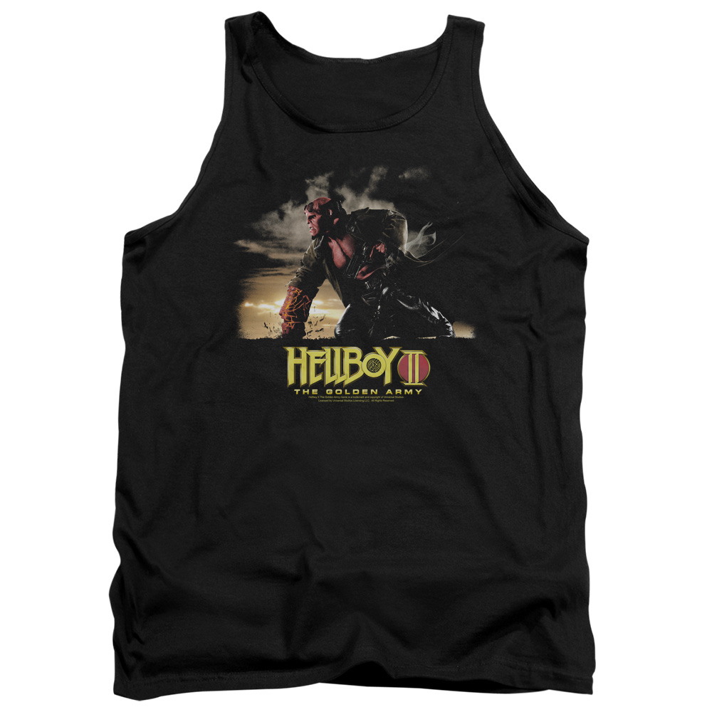 UNI113-TK-2 Hellboy II Poster Art Adult Tank Top, Black - Medium