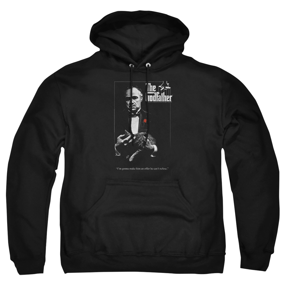 PAR595-AFTH-8 Godfather Poster Adult Pullover Hoodie, Black - 5X