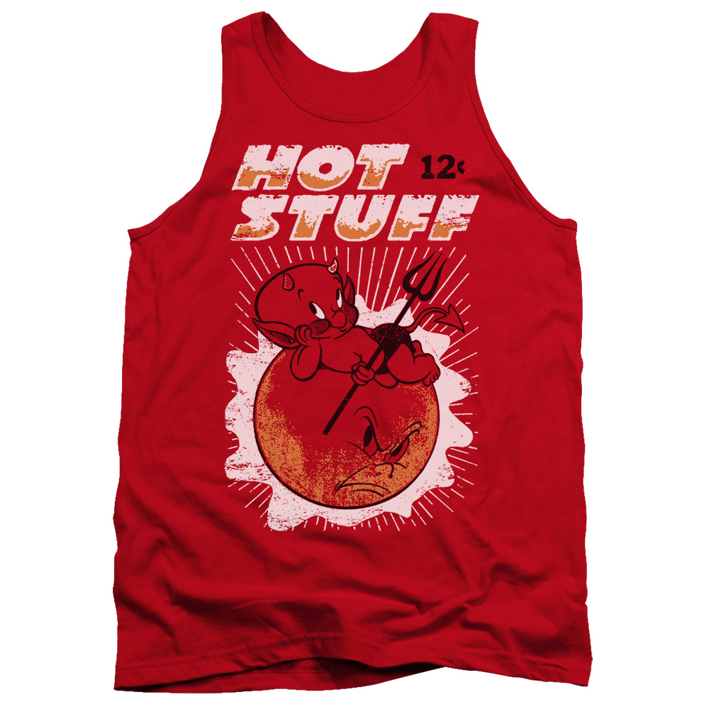 DRM139-TK-2 Hot Stuff on the Sun Adult Tank Top, Red - Medium