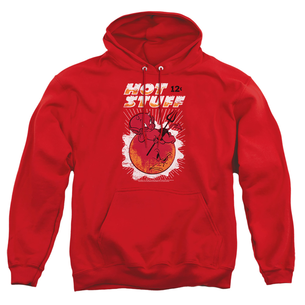 DRM139-AFTH-2 Hot Stuff on the Sun Adult Pullover Hoodie, Red - Medium
