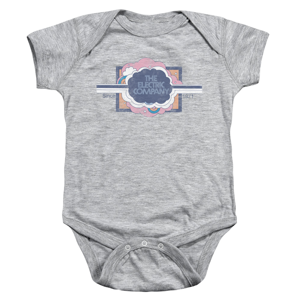 ELC101-SS-2 Electric Company Since 1971 Infant Snapsuit, Athletic Heather - Medium - 12 Month