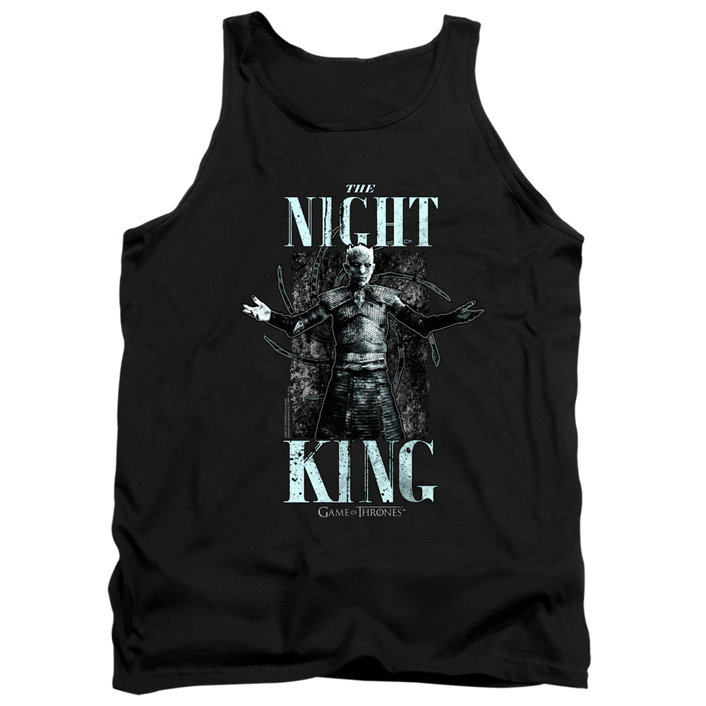GOT101-TK-1 Game of Thrones The Night King Adult Tank Top, Black - Small