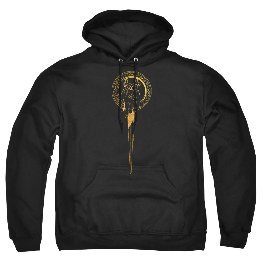 GOT148-AFTH-3 Game of Thrones Hand of the King Icon Adult Pullover Hoodie, Black - Large