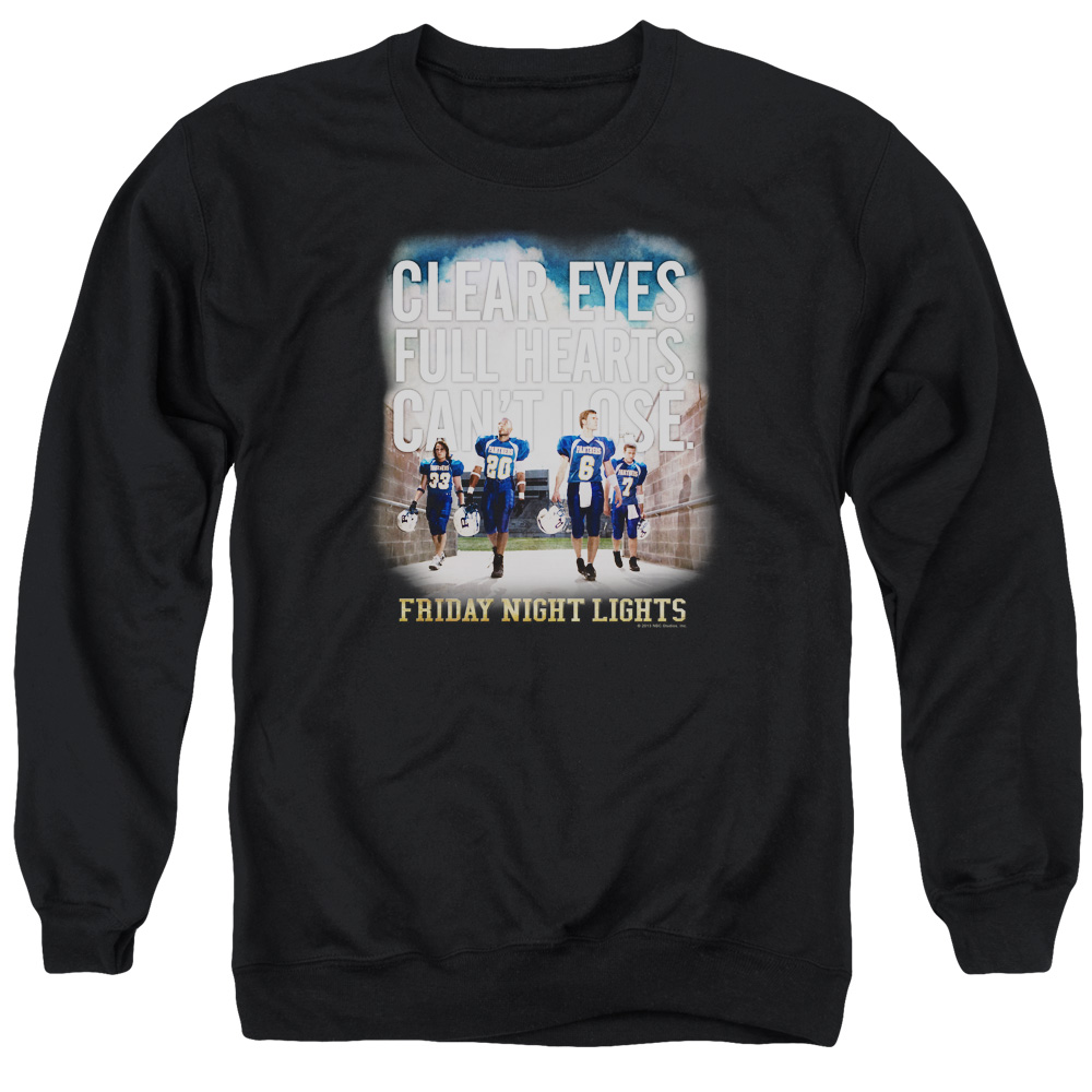 NBC739-AS-2 Friday Night Light Motivated Adult Crewneck Sweatshirt, Black - Medium