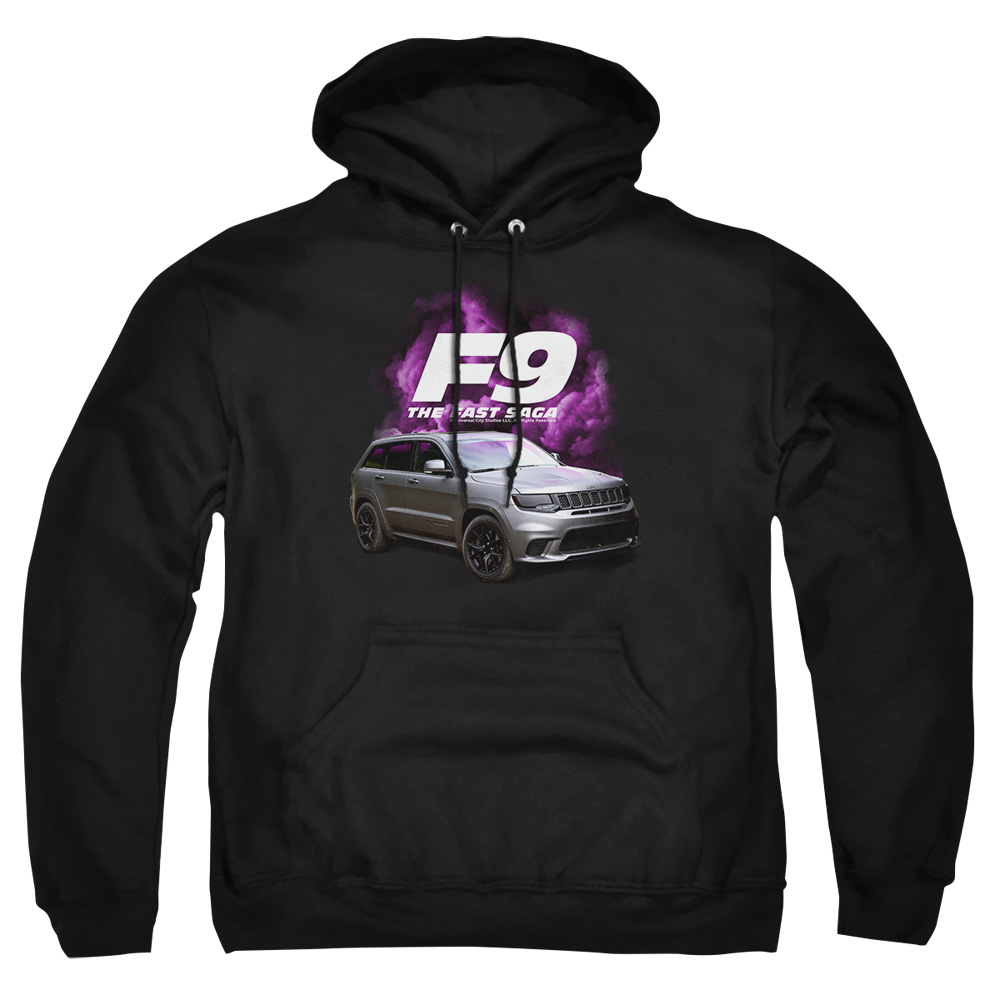 UNI1949-AFTH-2 Fast & The Furious 9 Jeep Adult Pullover Hoodie, Black - Medium