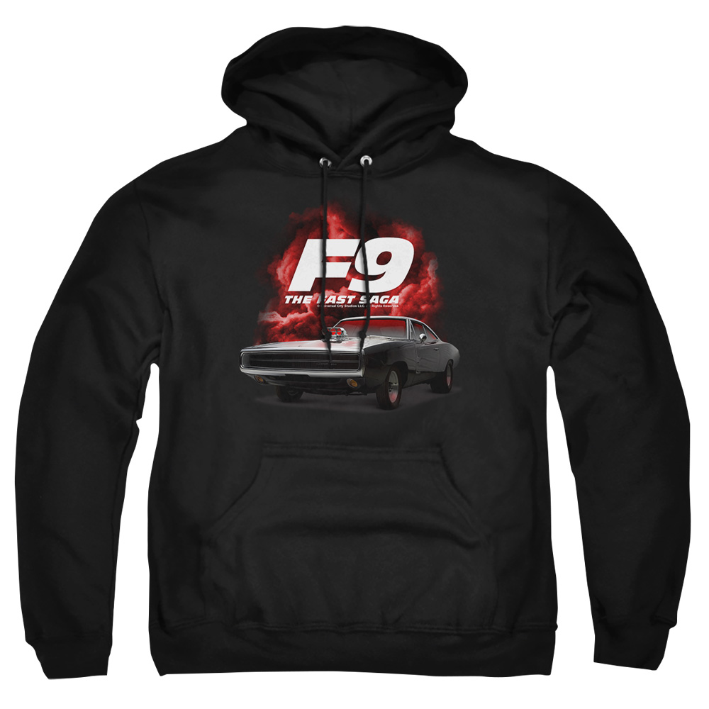 UNI1952-AFTH-2 Fast & The Furious 9 Camero Adult Pullover Hoodie, Black - Medium