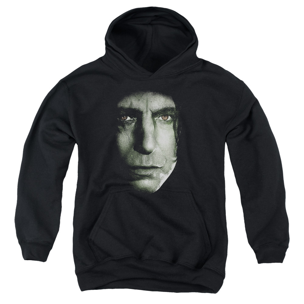 HP8004-YFTH-2 Harry Potter Snape Head Youth Hooded Sweatshirt, Black - Medium