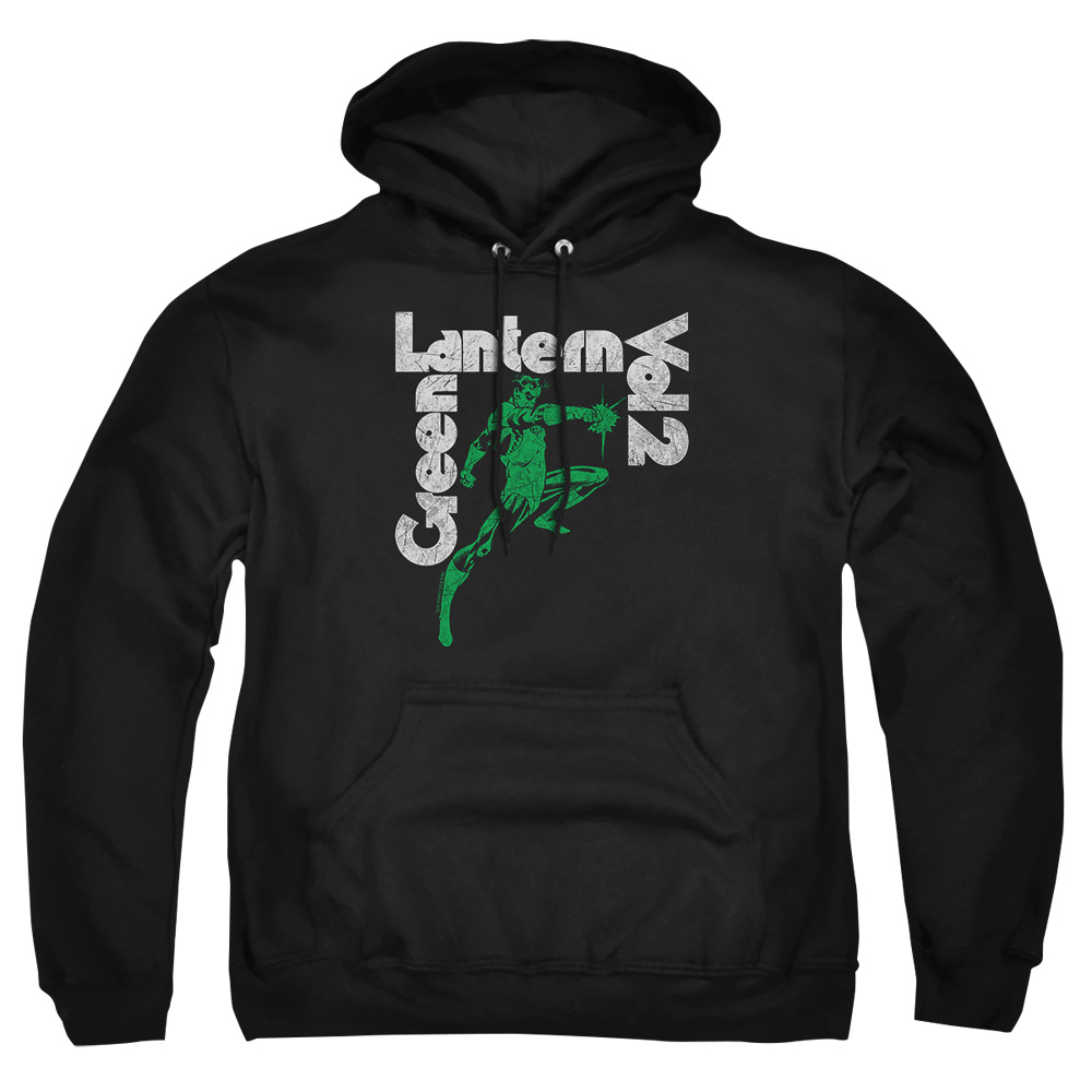 JLA799-AFTH-3 Green Lantern Vol 2 Adult Pullover Hoodie, Black - Large
