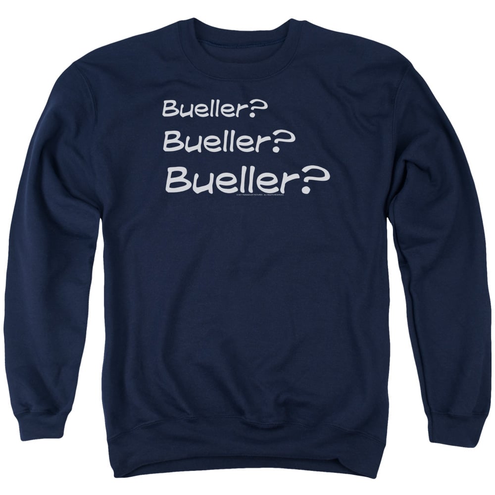 PAR161-AS-2 Ferris Bueller Adult Crewneck Sweatshirt, Navy - Medium