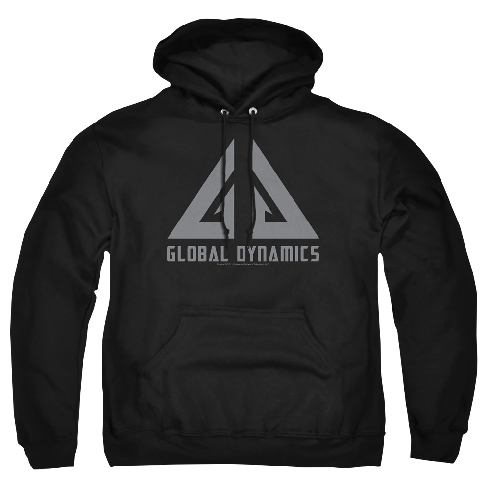 NBC566-AFTH-8 Eureka Global Dynamics Logo Adult Pullover Hoodie, Black - 5X