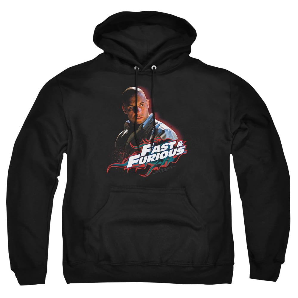 UNI166-AFTH-2 Fast & The Furious Toretto Adult Pullover Hoodie, Black - Medium