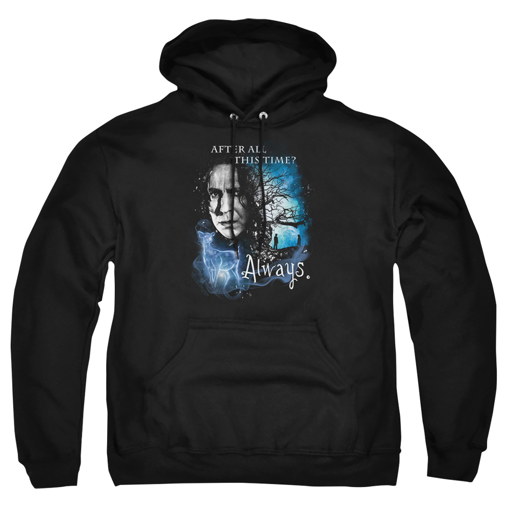 HP8101-AFTH-2 Harry Potter Always Adult Pullover Hoodie, Black - Medium