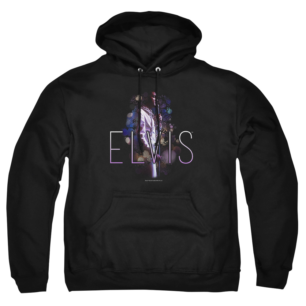 ELV782-AFTH-5 Elvis Presley Dream State Adult Pullover Hoodie, Black - 2X