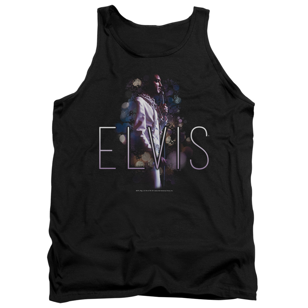 ELV782-TK-2 Elvis Presley Dream State Adult Tank Top, Black - Medium