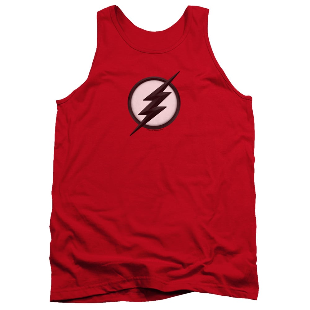 FLSH124-TK-3 Flash Jesse Quick Logo Adult Tank Top, Red - Large