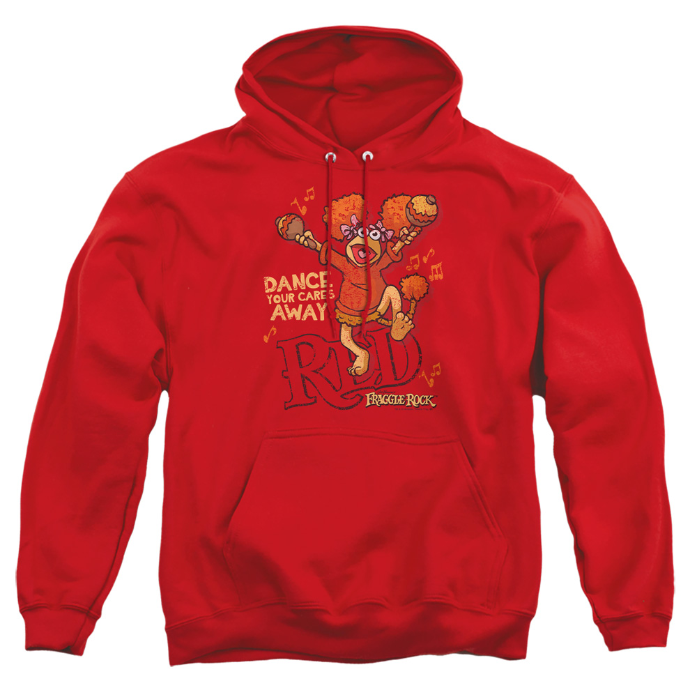FR104-AFTH-5 Fraggle Rock Dance Adult Pullover Hoodie, Red - 2X