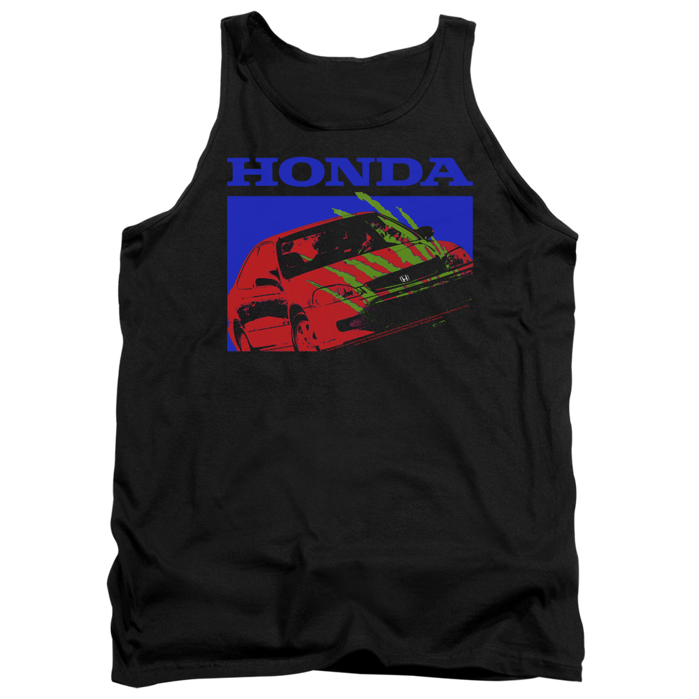 HNDA121-TK-2 Honda Civic Bold Adult Tank Top, Black - Medium