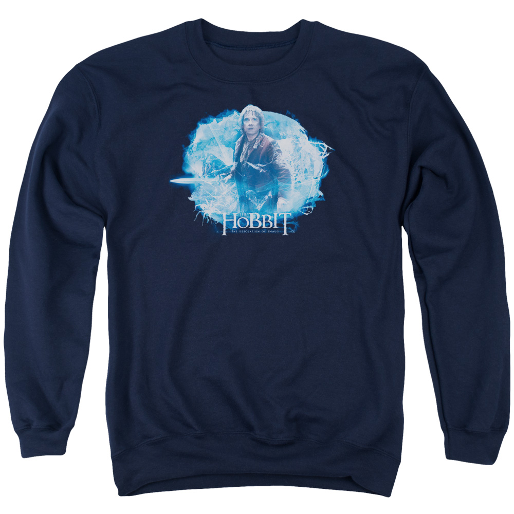 HOB2023-AS-1 Hobbit Tangled Web Adult Crewneck Sweatshirt, Navy - Small