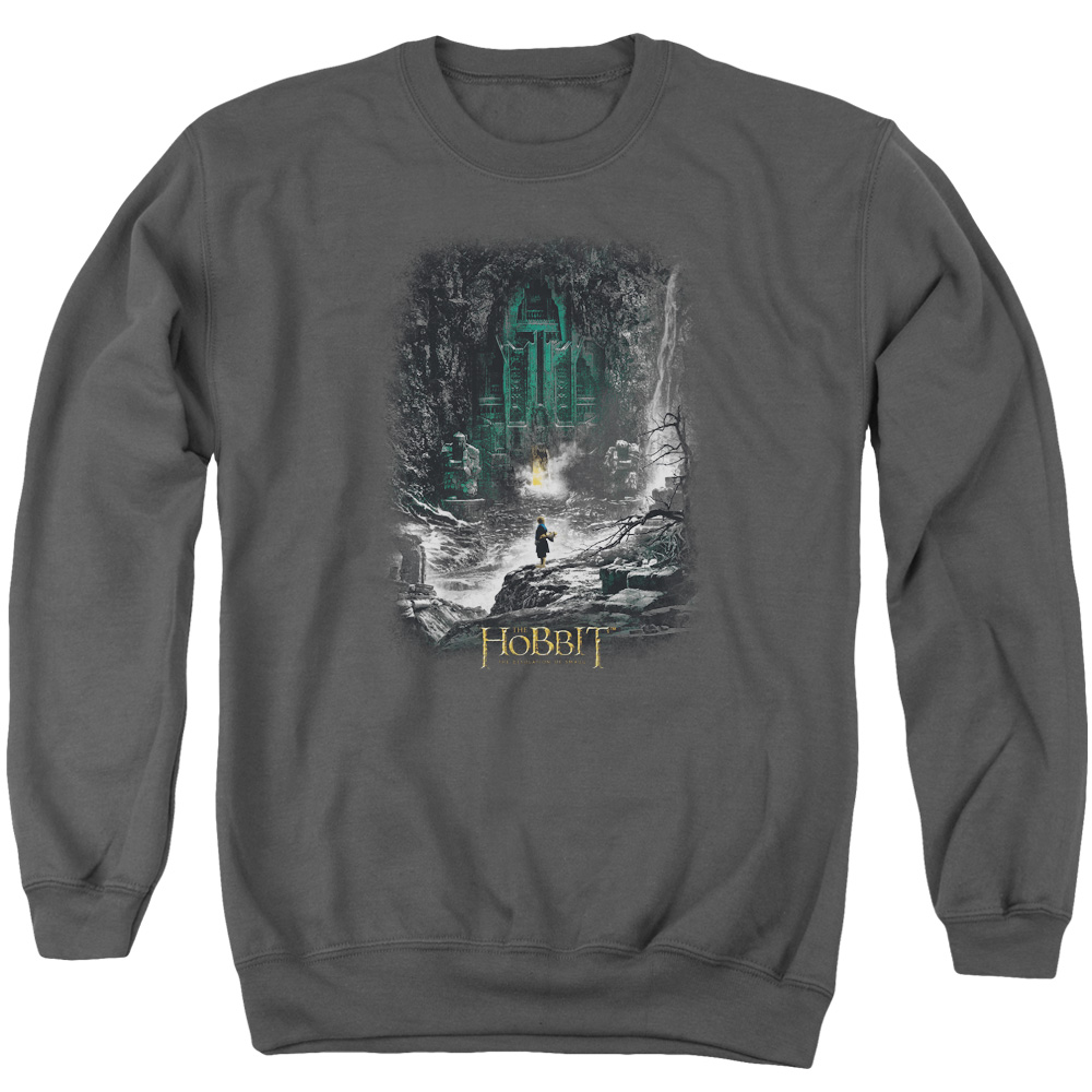 HOB2031-AS-5 Hobbit Second Thoughts Adult Crewneck Sweatshirt, Charcoal - 2X