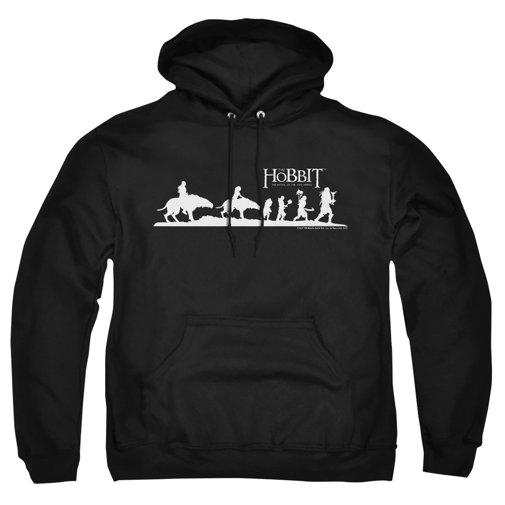 HOB3002-AFTH-7 Hobbit Orc Company Adult Pullover Hoodie, Black - 4X