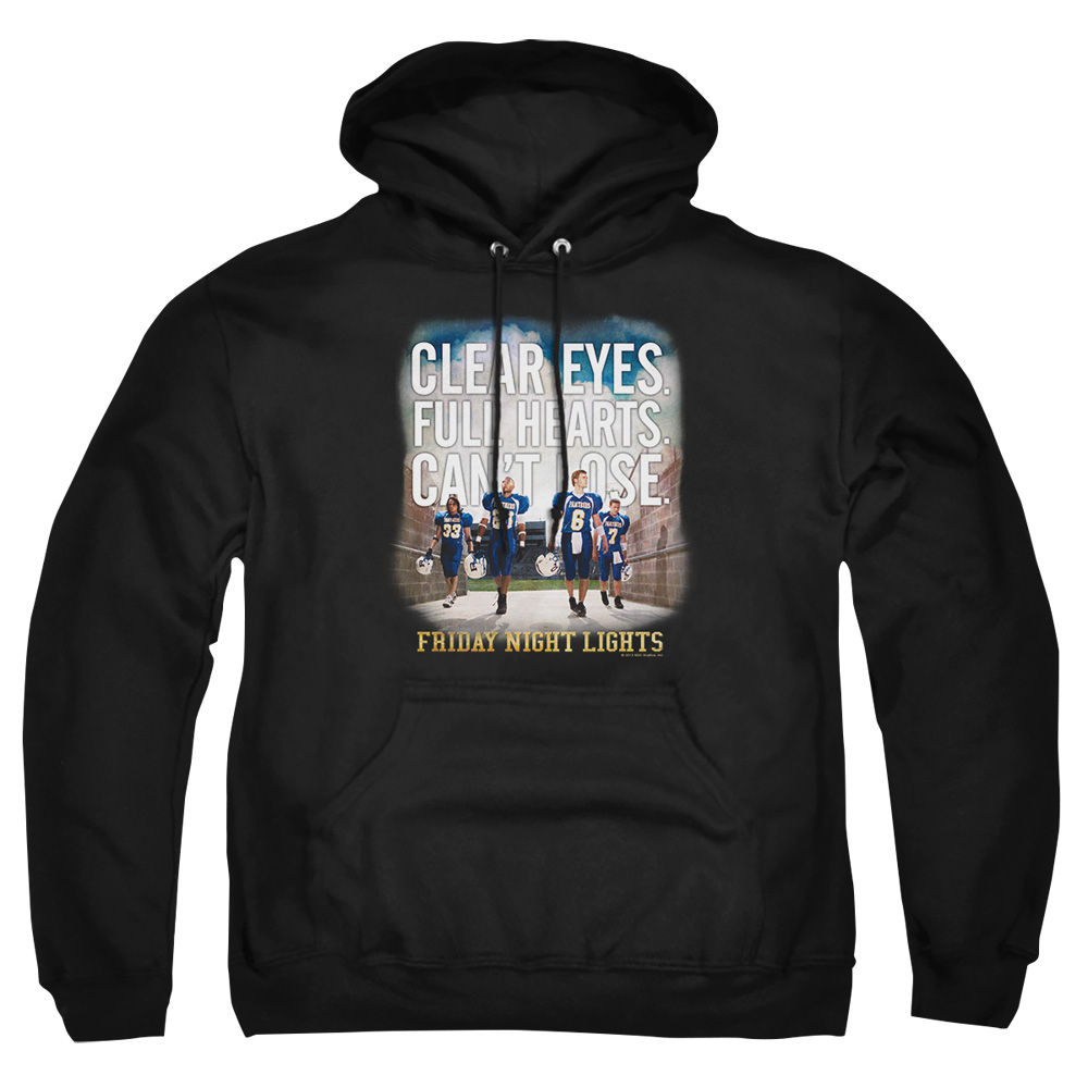 NBC739-AFTH-8 Friday Night Light Motivated Adult Pullover Hoodie, Black - 5X