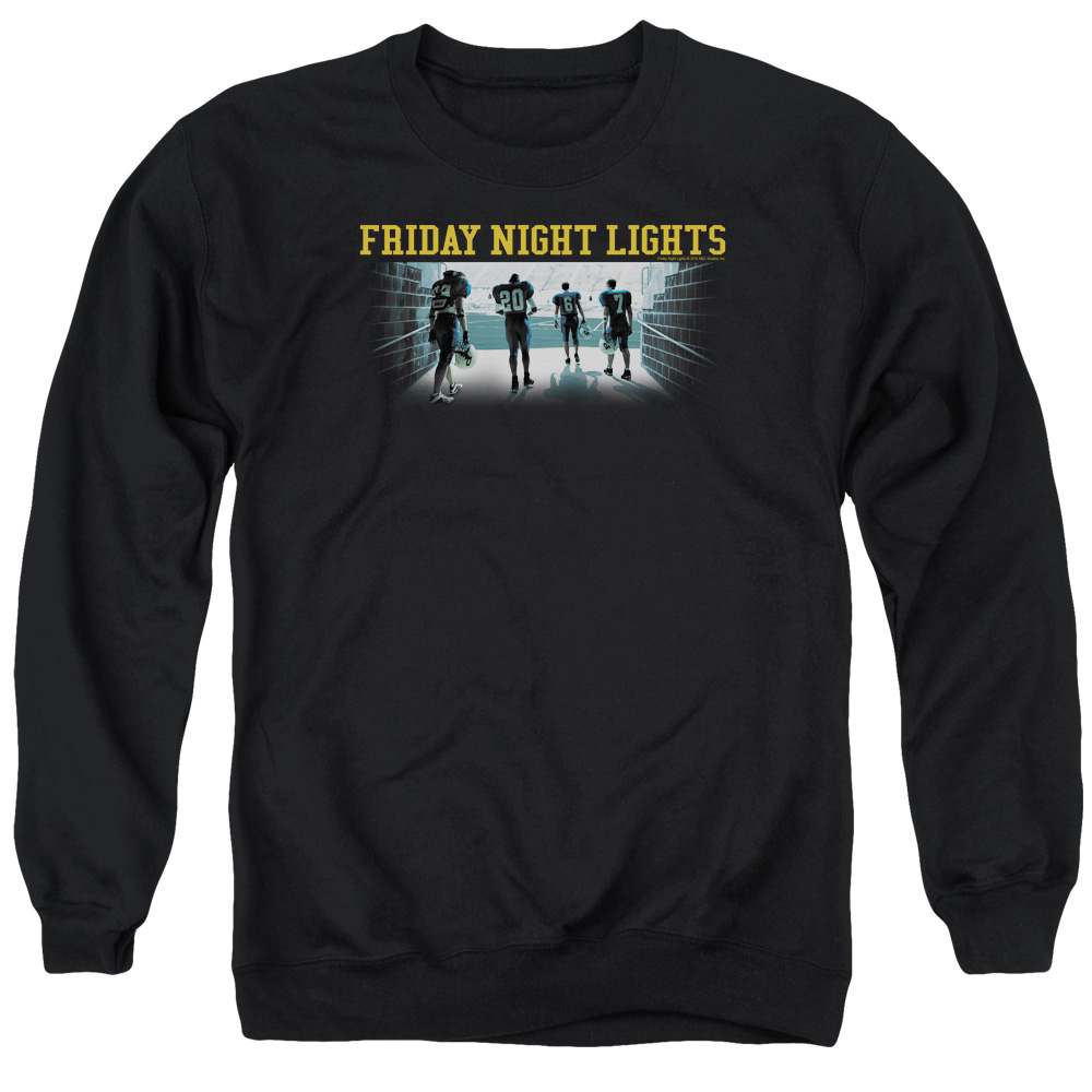 NBC160-AS-2 Friday Night Light Game Time Adult Crewneck Sweatshirt, Black - Medium