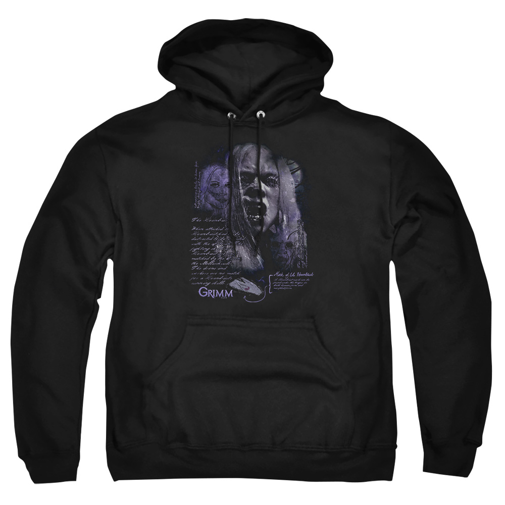 NBC938-AFTH-8 Grimm Lady Hexenbeast Adult Pullover Hoodie, Black - 5X