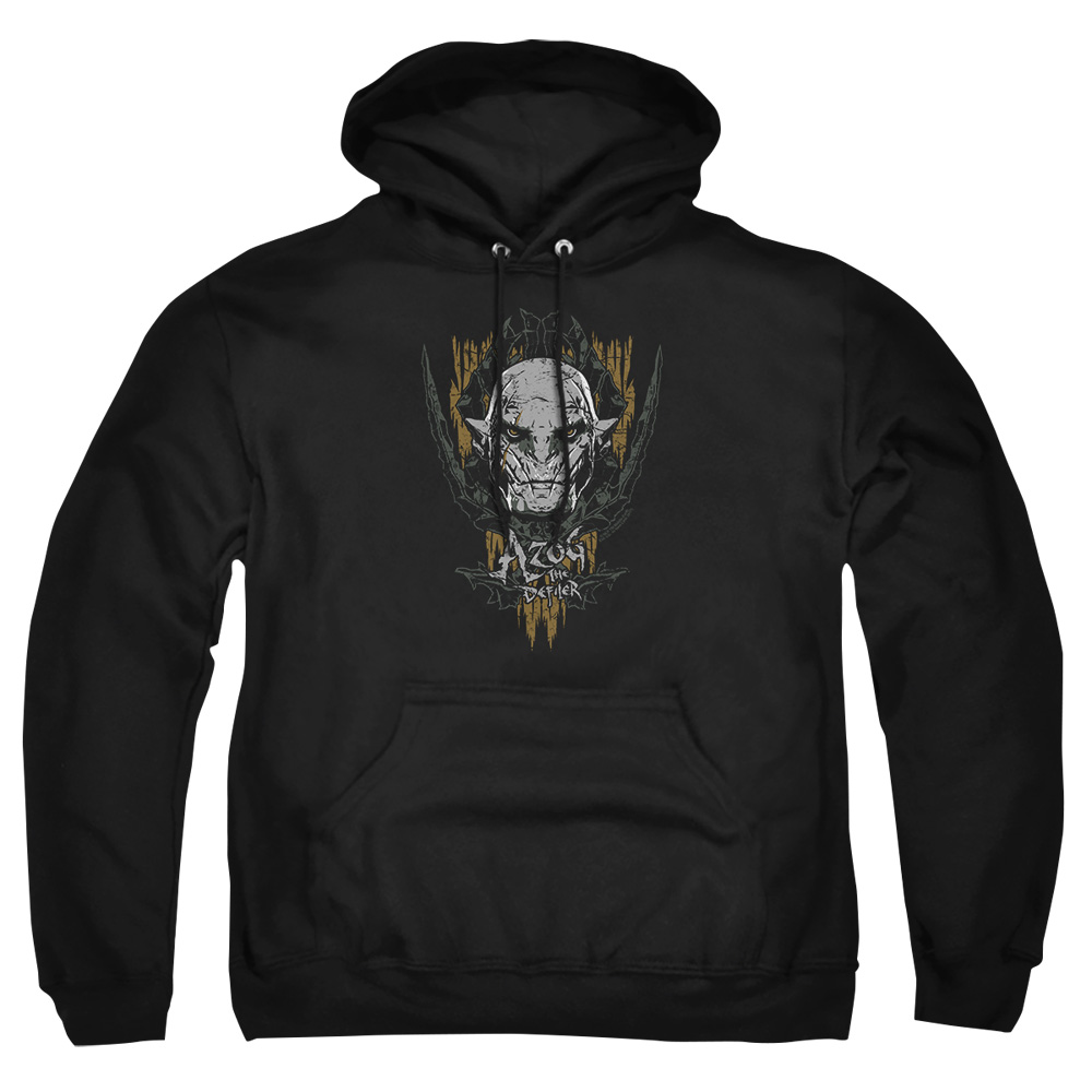 HOB3004-AFTH-7 Hobbit Azog Adult Pullover Hoodie, Black - 4X