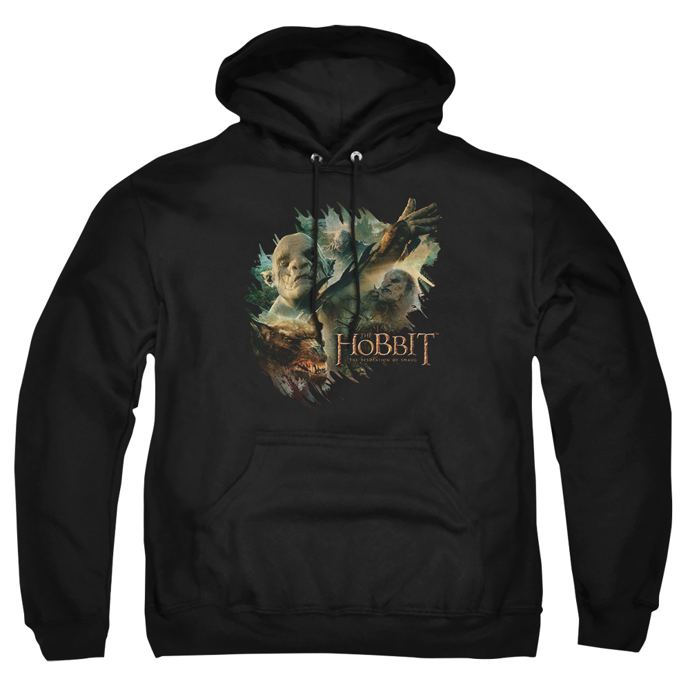 HOB2015-AFTH-7 Hobbit Baddies Adult Pullover Hoodie, Black - 4X