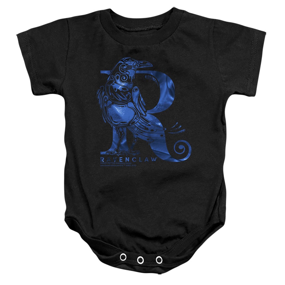HP8211-SS-2 Harry Potter Ravenclaw R Logo Infant Snapsuit, Black - Medium - 12 Month