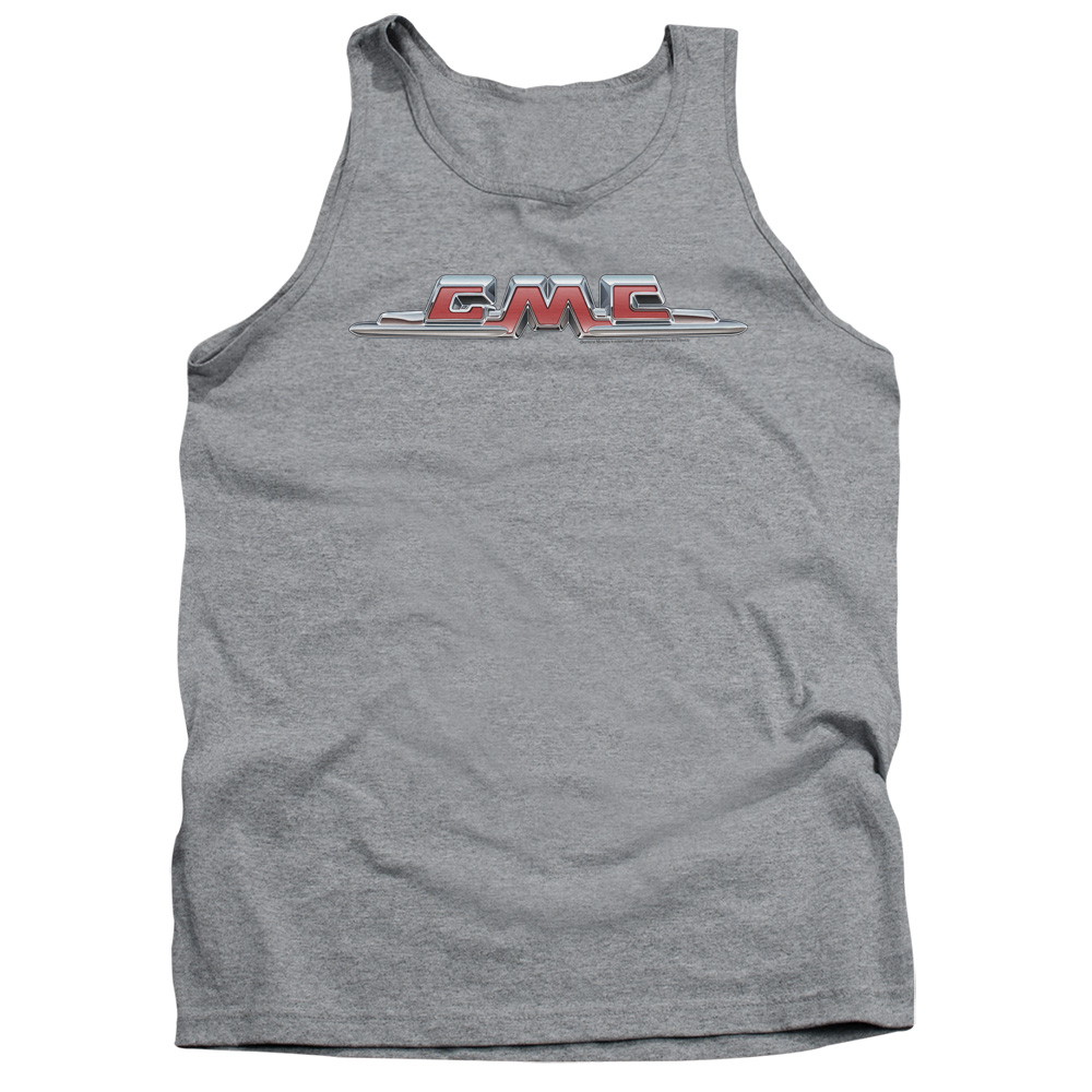 GMC100-TK-4 GMC Chrome Logo Adult Tank Top, Athletic Heather - Extra Large